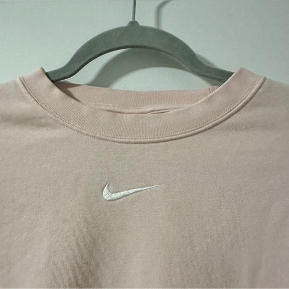Nike Phoenix Over-Oversized Crew Neck Pink Sweatshirt Swoosh Women's Size Small - Picture 4 of 13